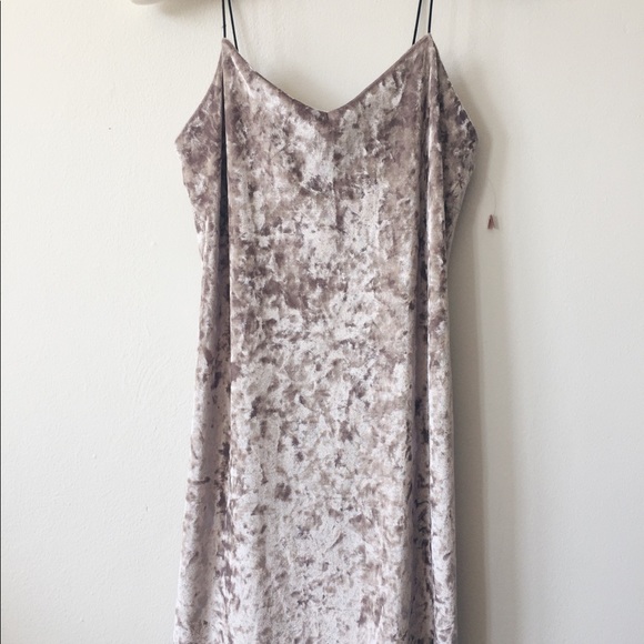 SOLD Velvet Mini Dress - Picture 2 of 5